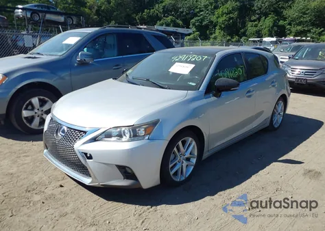 2012 Lexus Ct 200H Premium z USA, uszkodzony, nr VIN JTHKD5BHXC2098703